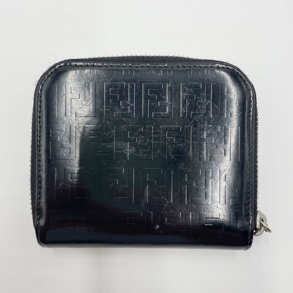 Fendi Handbags - Fendi FF Forever Patent 1990s Vintage Compact Zippy Wallet